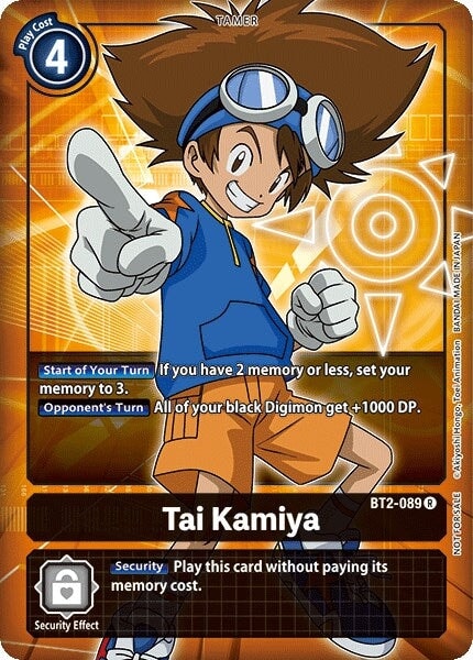 Tai Kamiya - BT2-089 (Box Topper) (BT2-089 R) 