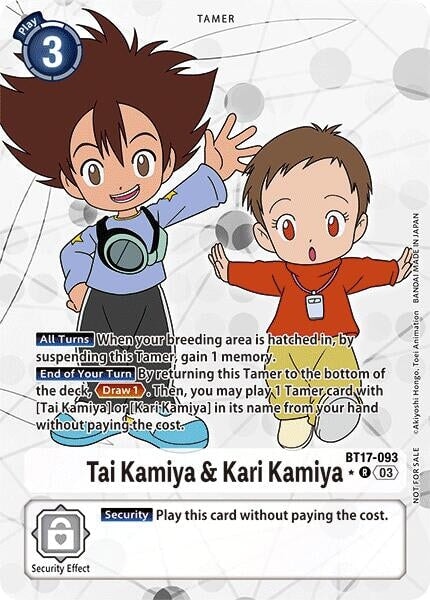 Tai Kamiya & Kari Kamiya (Box Promotion Pack: Secret Crisis) (BT17-093 R) 