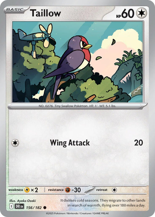Taillow (156/182) [Scarlet & Violet: Destined Rivals] 
