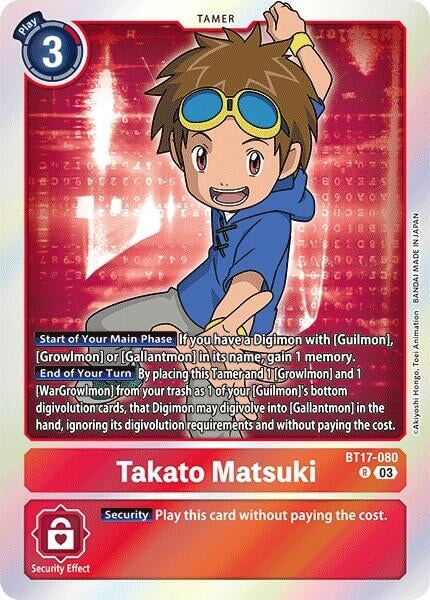 Takato Matsuki (BT17-080 R) 