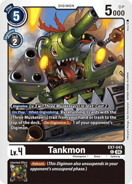 Tankmon (#EX7-043 C) (Digimon LIBERATOR) Near Mint 