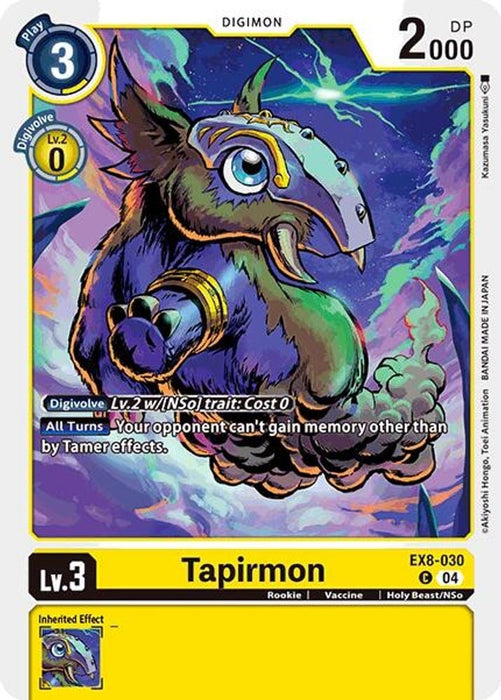 Tapirmon (#EX8-030 C) (Chain of Liberation) Near Mint 
