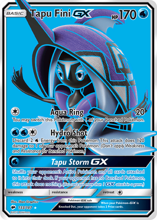 Tapu Fini GX (Full Art) [SM - Burning Shadows] 
