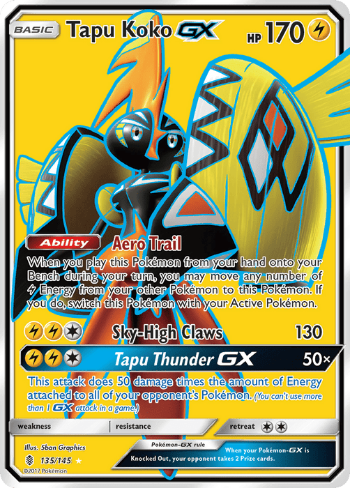 Tapu Koko GX (Full Art) [SM - Guardians Rising] 
