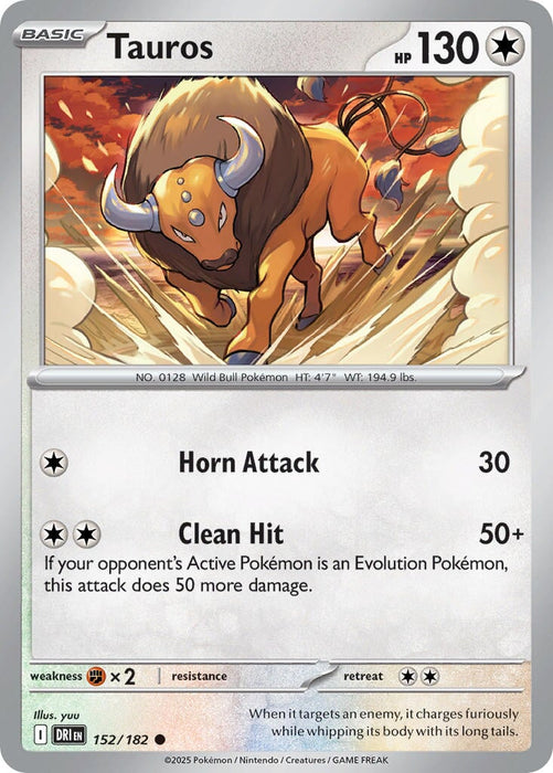 Tauros (152/182) [Scarlet & Violet: Destined Rivals] 