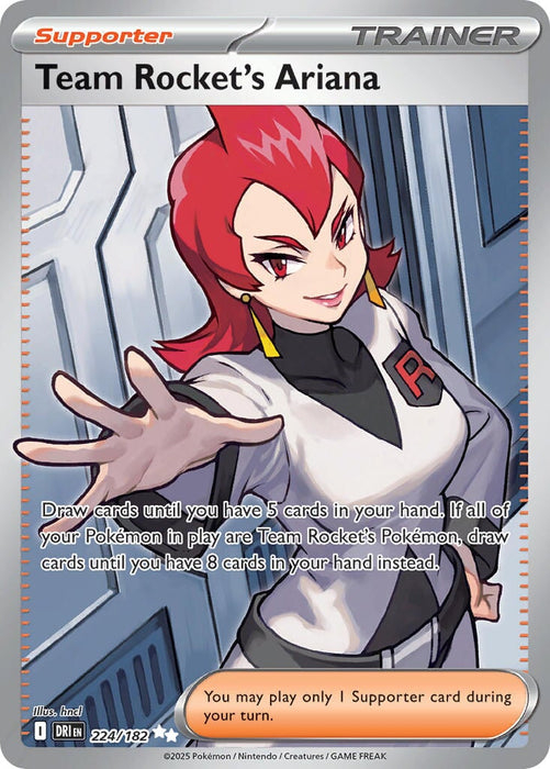 Team Rocket's Ariana (224/182) [Scarlet & Violet: Destined Rivals] 