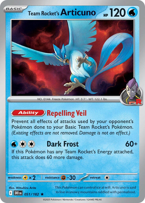 Team Rocket's Articuno (051/182) [Scarlet & Violet: Destined Rivals] 