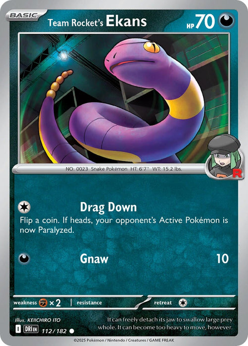 Team Rocket's Ekans (112/182) [Scarlet & Violet: Destined Rivals] 