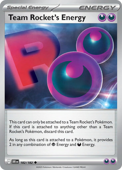 Team Rocket's Energy (182/182) [Scarlet & Violet: Destined Rivals] 
