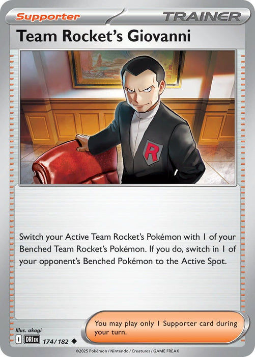 Team Rocket's Giovanni (174/182) [Scarlet & Violet: Destined Rivals] 