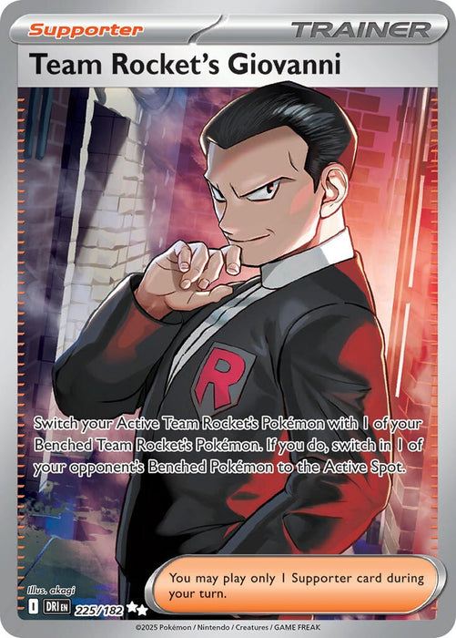 Team Rocket's Giovanni (225/182) [Scarlet & Violet: Destined Rivals] 
