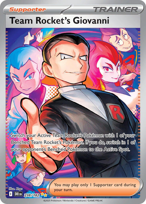 Team Rocket's Giovanni (238/182) [Scarlet & Violet: Destined Rivals] 