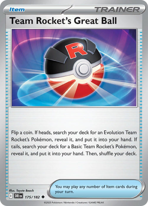Team Rocket's Great Ball (175/182) [Scarlet & Violet: Destined Rivals] 