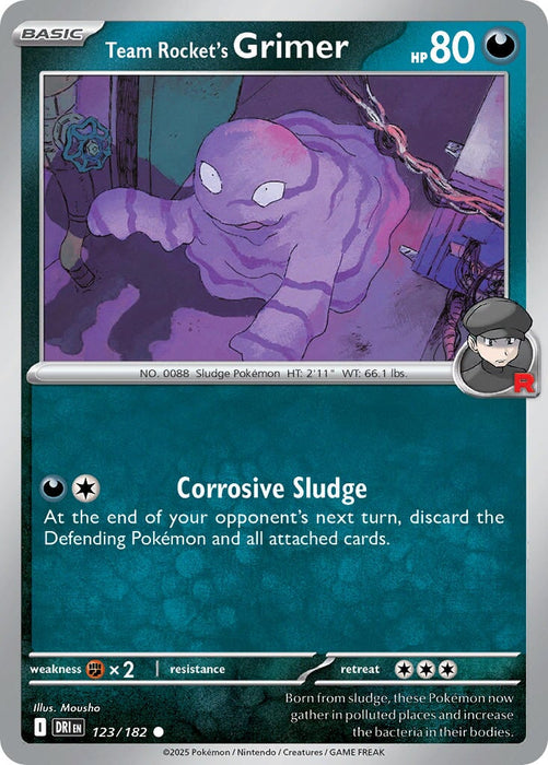 Team Rocket's Grimer (123/182) [Scarlet & Violet: Destined Rivals] 