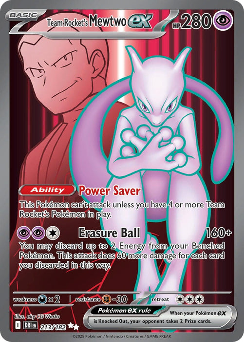 Team Rocket's Mewtwo ex (213/182) [Scarlet & Violet: Destined Rivals] 