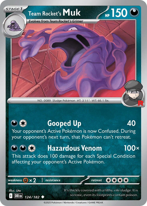 Team Rocket's Muk (124/182) [Scarlet & Violet: Destined Rivals] 