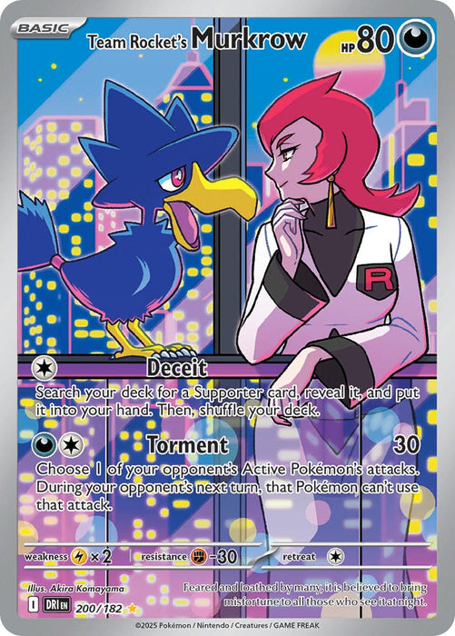 Team Rocket's Murkrow (200/182) [Scarlet & Violet: Destined Rivals] 