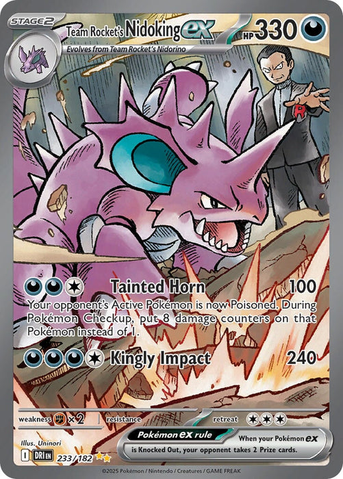 Team Rocket's Nidoking ex (233/182) [Scarlet & Violet: Destined Rivals] 