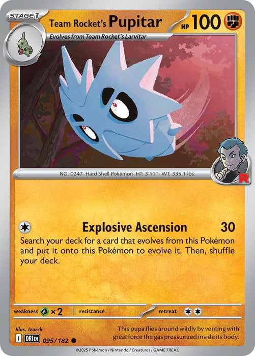 Team Rocket's Pupitar (095/182) [Scarlet & Violet: Destined Rivals] 