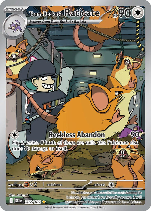 Team Rocket's Raticate (202/182) [Scarlet & Violet: Destined Rivals] 