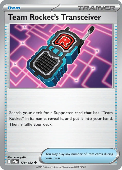 Team Rocket's Transceiver (178/182) [Scarlet & Violet: Destined Rivals] 