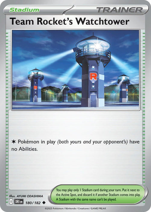 Team Rocket's Watchtower (180/182) [Scarlet & Violet: Destined Rivals] 
