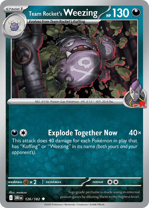 Team Rocket's Weezing (126/182) [Scarlet & Violet: Destined Rivals] 