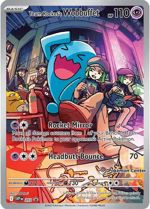 Team Rocket's Wobbuffet (203) (Pokemon Center Exclusive) [Scarlet & Violet: Black Star Promos] 