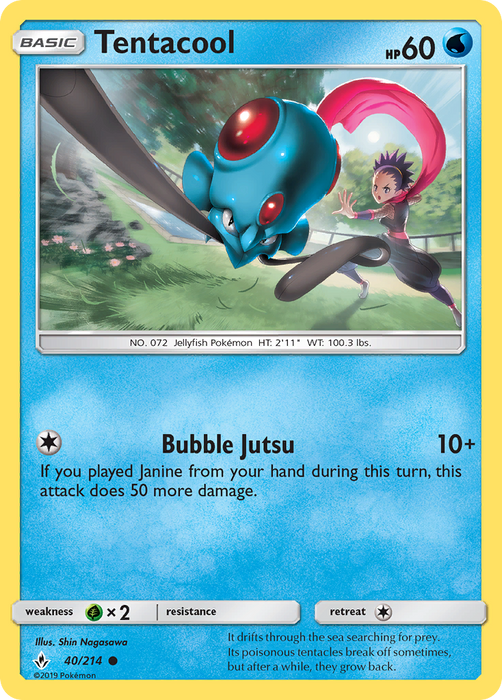 Tentacool (40/214) [Sun & Moon: Unbroken Bonds] 