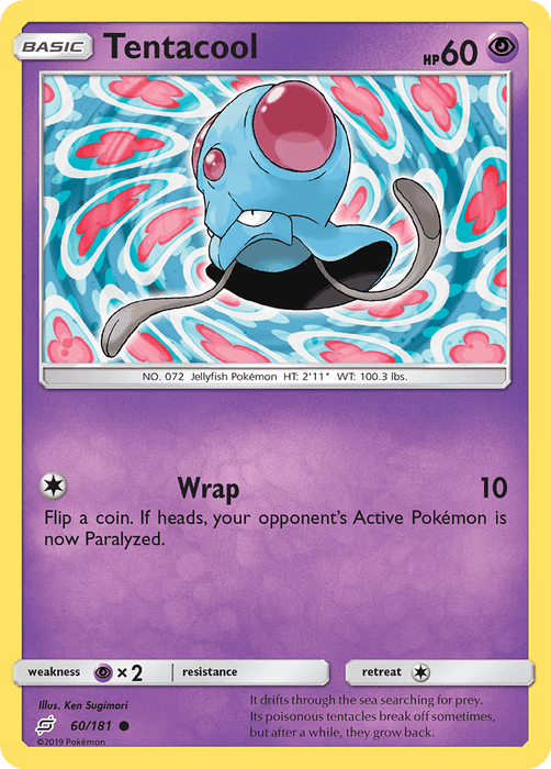 Tentacool (60/181) [Sun & Moon: Team Up] 