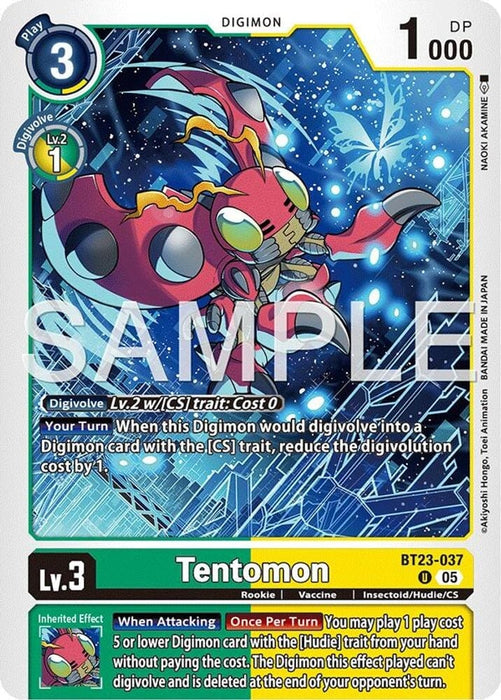 Tentomon (#BT23-037 U) (Hackers' Slumber) Near Mint 