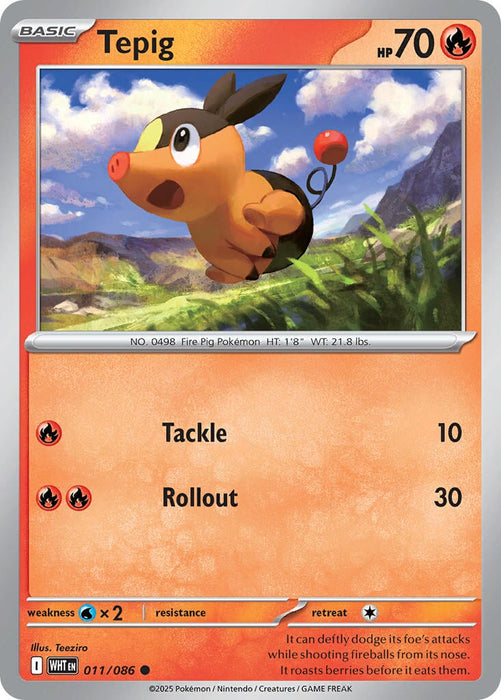 Tepig (011/086) [Scarlet & Violet: White Flare] 