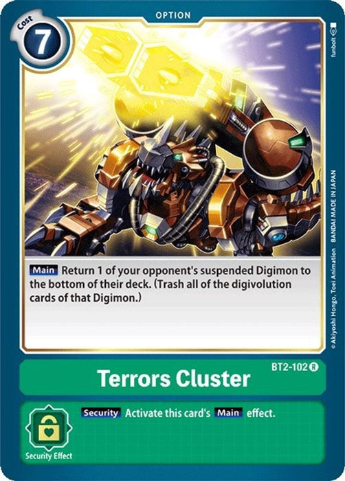 Terrors Cluster (#BT2-102 R) (Release Special Booster 1.0) Near Mint 