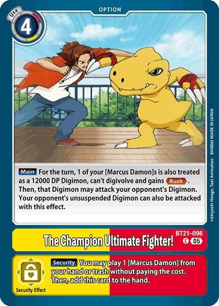 The Champion Ultimate Fighter! (BT21-096 C) 