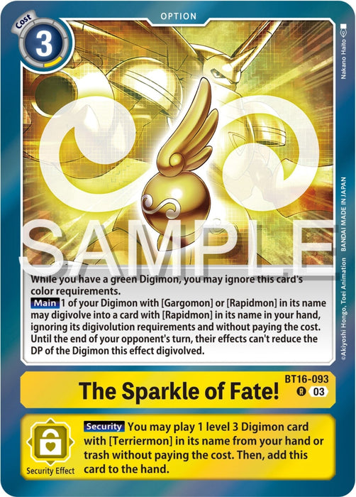 The Sparkle of Fate! (BT16-093 R) 