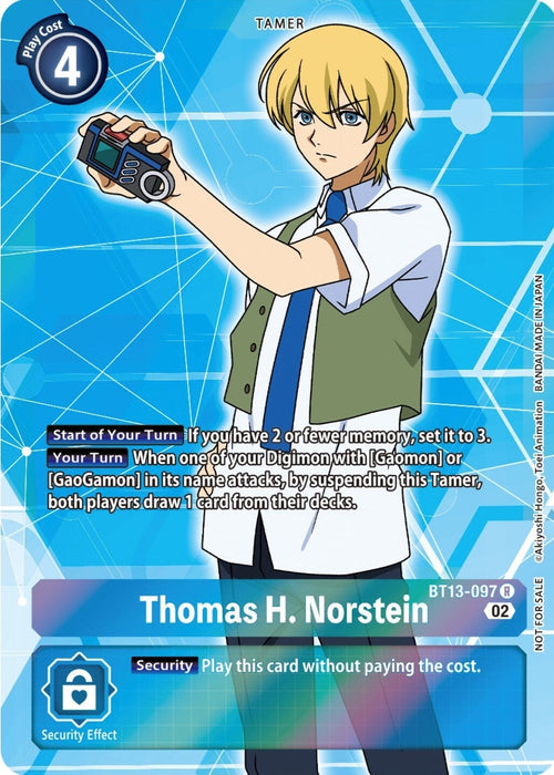 Thomas H. Norstein (Box Topper) (BT13-097 R) 