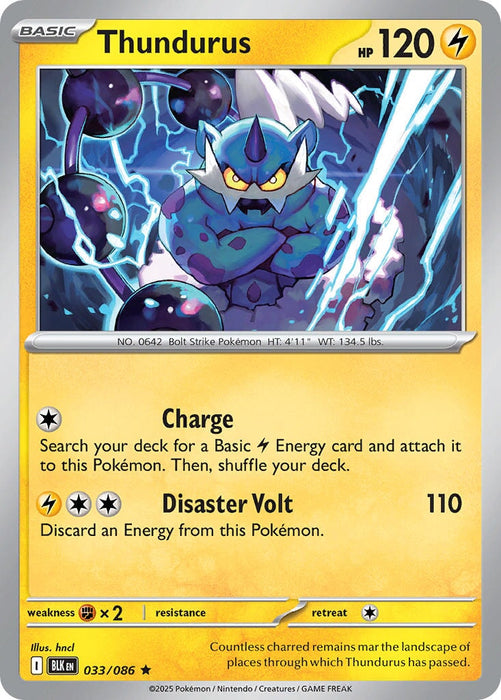 Thundurus (033/086) [Scarlet & Violet: Black Bolt] 