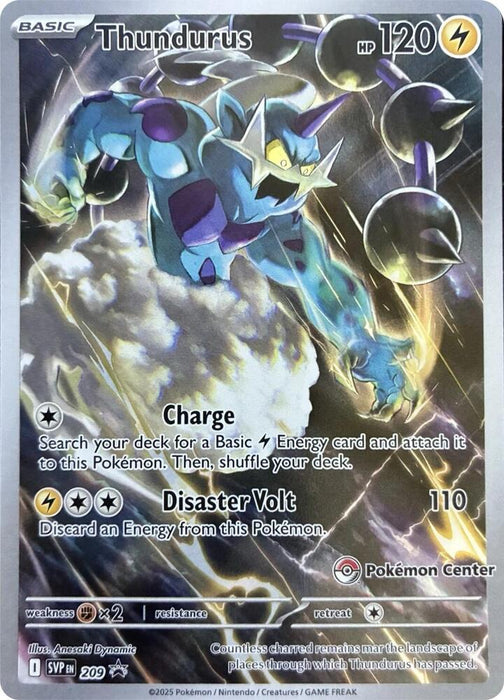 Thundurus (209) (Pokemon Center Exclusive) [Scarlet & Violet: Black Star Promos] 