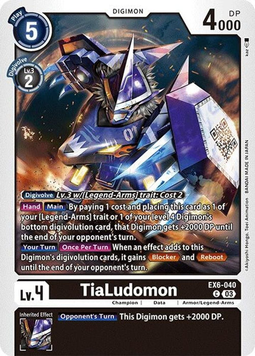 TiaLudomon (#EX6-040 C) (Infernal Ascension) Near Mint 