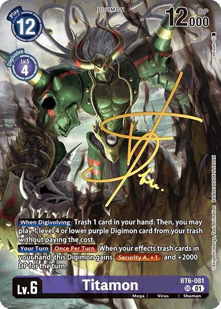 Titamon (Rare Pull) (BT6-081 SR) 