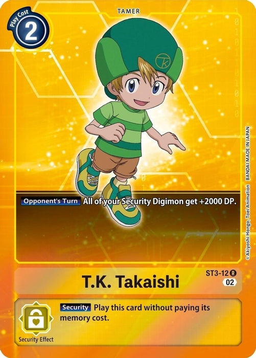 T.K. Takaishi (Alternate Art) (#ST3-12 R) (Starter Deck 12: Jesmon) Near Mint Foil 