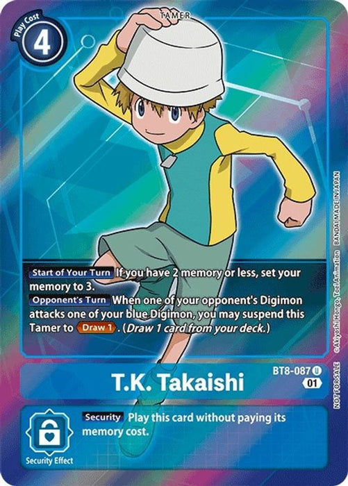 T.K. Takaishi (Box Topper) (#BT8-087 U) (New Awakening) Near Mint Foil 