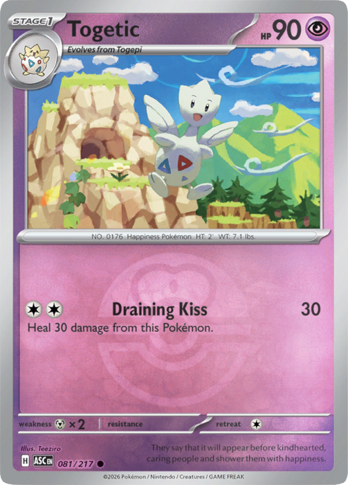 Togetic (Love Ball) (081/217) [Mega Evolution: Ascended Heroes]