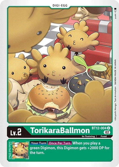 TorikaraBallmon (#BT12-004 U) (Across Time) Near Mint 