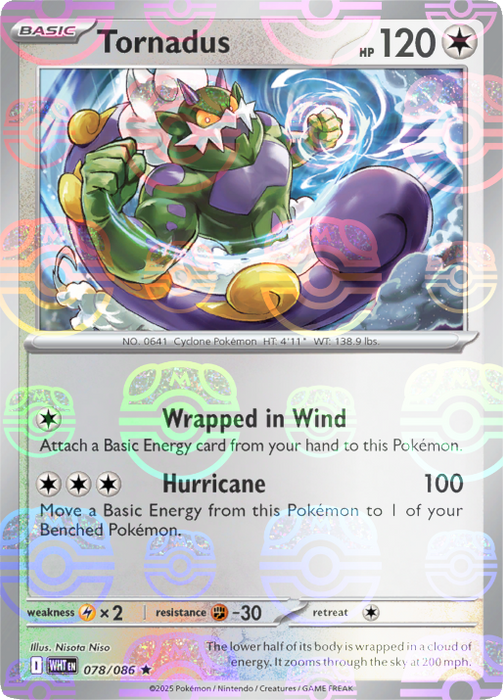 Tornadus (078/086) (Master Ball Pattern) [Scarlet & Violet: White Flare] 