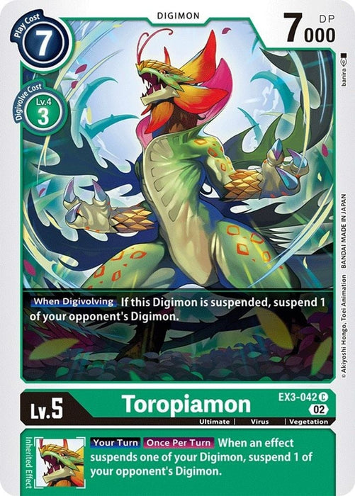 Toropiamon (#EX3-042 C) (Draconic Roar) Near Mint 