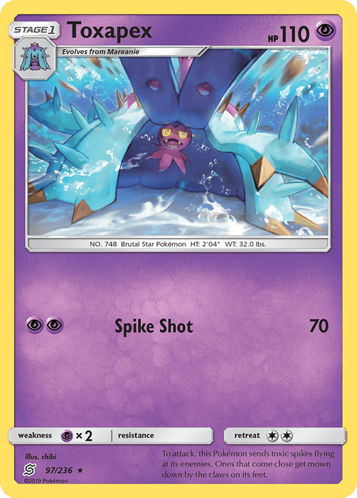 Toxapex (97/236) [Sun & Moon: Unified Minds] 