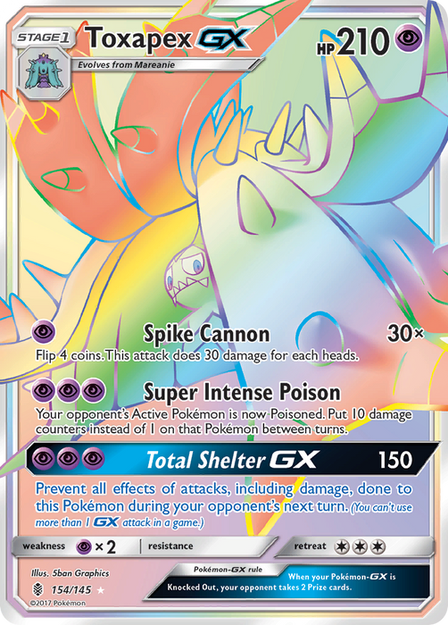 Toxapex GX (Secret) [SM - Guardians Rising] 