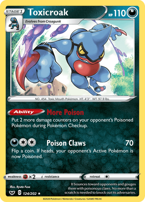 Toxicroak [SWSH01: Sword & Shield Base Set] 
