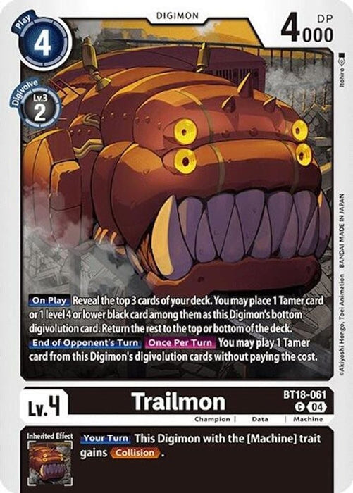 Trailmon (#BT18-061 C) (Release Special Booster 2.0) Near Mint 